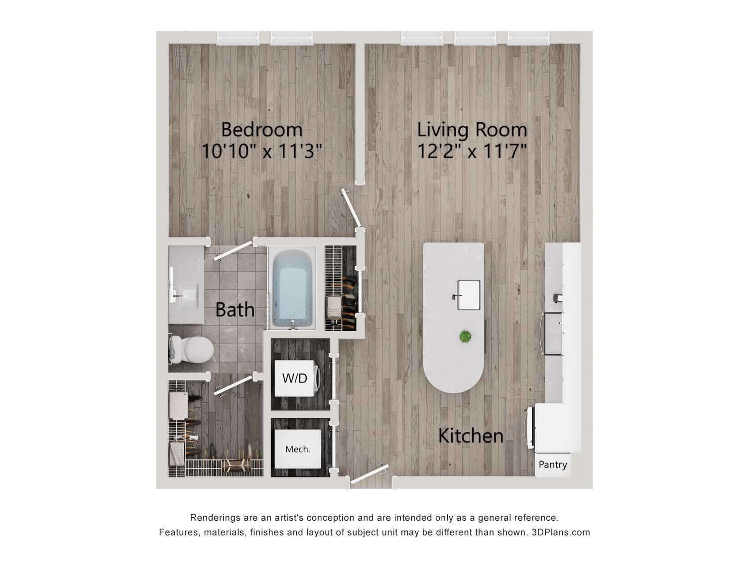 Floor Plan Image of Apartment Apt 462